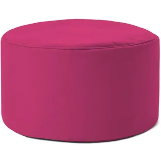 Lumaland Sitzsack Pouf (50 L) | in- & outdoor - Pink Sitzkissen Sitzpuff Fußhocker Hocker, Sitzhocker | Rosa