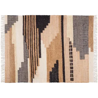 Woood Liberal Juteteppich 170 x 175 cm Mehrfarbig