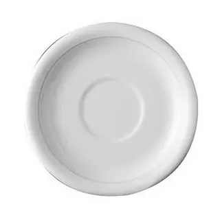12x Kombi-Untertasse, Durchmesser: 15 cm, Form Thomas TREND, Porzellan, uni weiss