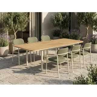 MWH Das Original Kemo Ausziehtisch 216-276 x 111 x 76 cm Teakholz