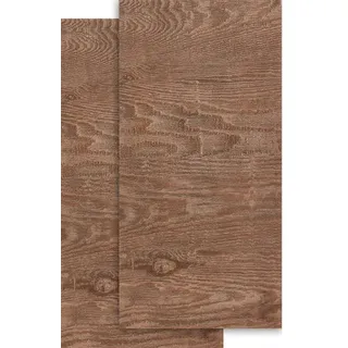 Wachsplatten "Holzoptik dunkel", 20 x 10 cm, 2 Stück