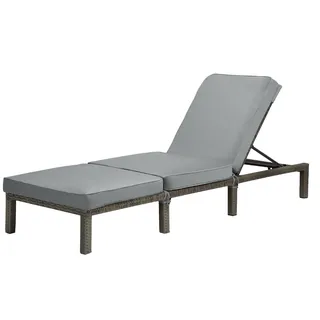 Svita Peach Sonnenliege 196 x 66 x 22 cm Grau