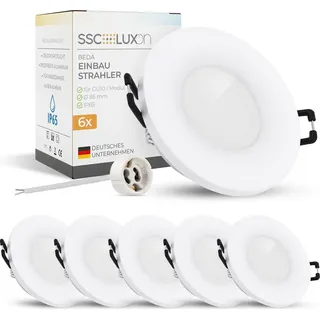 SSC-LUXon BEDA 6 rund weiß Aluminium