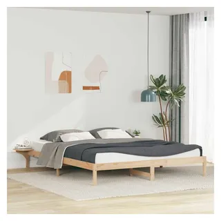 vidaXL Bettgestell 180 x 220 cm Beige