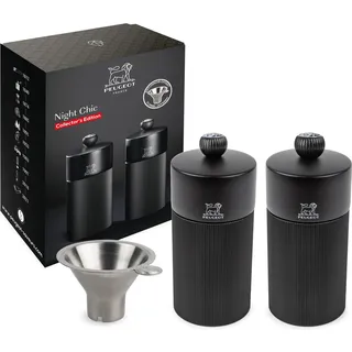 Peugeot Duo Pfeffer- & Salzmühle 12 cm Schwarz befüllt