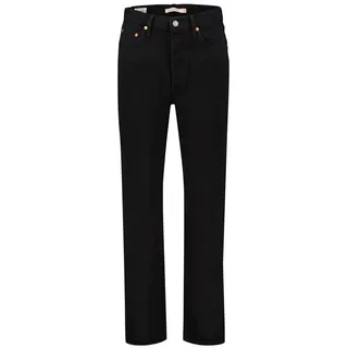Levi's® 5-Pocket-Jeans Damen Jeans RIBCAGE STRAIGHT (1-tlg) schwarz 26/27