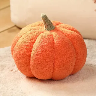PlüSchtier Halloween KüRbis Moderner Einfacher Stil PlüSchkissen, Kissen Puppe Wurfkissen, Schmusetier Geschenk für Kinder MäDchen Jungen (28 cm,Orange)
