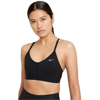 Nike Damen W Nk Df Indy V-Neck Sports Bra, Black/Black/Black/White, XS