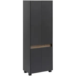 Schildmeyer MÖBELPARTNER Badschrank Cosmo 701515 anthrazit 56,9 x 33,0 x 164,5 cm