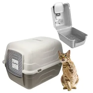 GarPet Katzentoilette XXL Grau