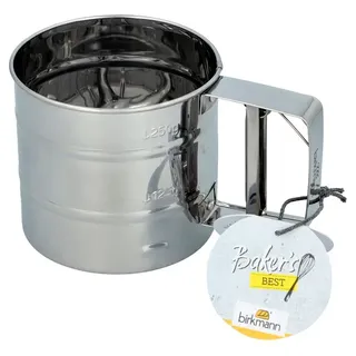 Mehlsieb Baker`s Best Edelstahl Silber