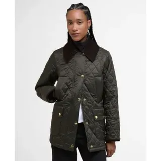 Barbour für Damen. LQU1849 Jacke Modern Beadnell Quilted grün (XL), Lässig, Polyamid
