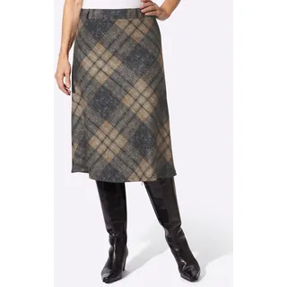 Casual Looks A-Linien-Rock Kariert Braun 40
