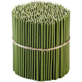 Kegelförmige Kerzen aus Bienenwachs – dekorative Kerzen mit Honigaroma, ideal für Geburtstagsdekorationen oder Gebete in der Kirche – grün, ...