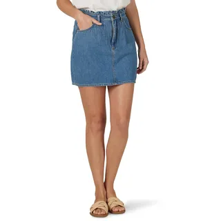 Lee Women's High-Rise Paperbag Mini Jean Skirt, Watchet, 8 - 40