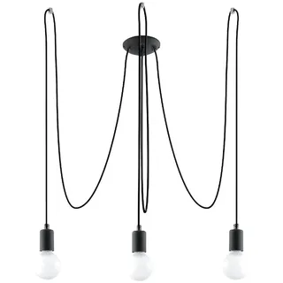 Sollux Edison 3-flg. 300 cm schwarz Stahl