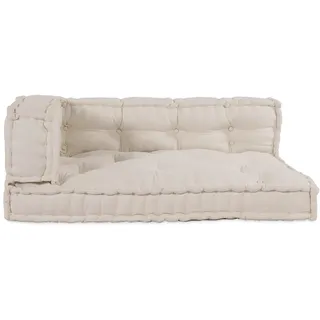 vidaXL Pallet Sofa Kissen 120 x 80 cm Weiß