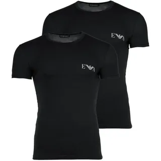 Emporio Armani Herren EM001849_AF14131 2er-Set Homie Slim Fit, T-Shirts schwarz L