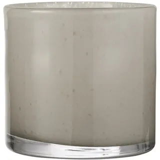 IB Laursen Topf Venecia durchgefärbtes Glas, Höhe 12, Ø 12 cm, grau