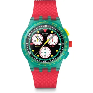 Swatch NEON EMERALD Chrono Kautschuk 41 mm SUSG409