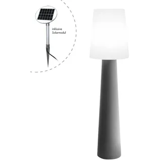 8 seasons DESIGN LED Solar Stehleuchte No. 1 grau 32569S