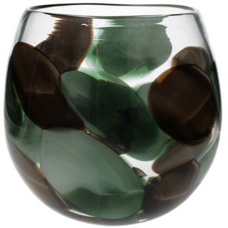 Engelnburg Dekovase Engelnburg Vase Blumenvase Glas Grün 23x23x23 (kein Set, 1er Set) grün