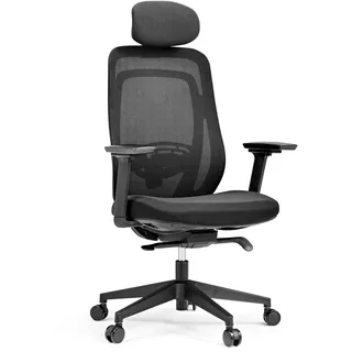 HJH Office Vivadapt Stoff Schwarz