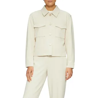 S.Oliver Jacke im Relaxed Fit aus Struktur-Jersey, Beige, 44