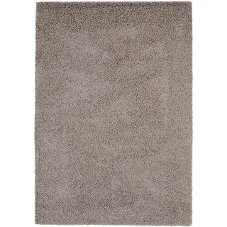 benuta Swirls Hochflorteppich 120 x 170 cm grau