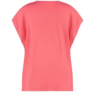 GERRY WEBER Klassische Bluse Fließendes Kurzarmshirt mit Crinkle-Effekt 44