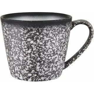 Maxwell & Williams AX0595 Kaffee-Becher 420 ml Porzellan - Caviar Granite - Teetasse rund, grau, in Geschenkbox
