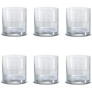 Peill+Putzler Germany 6er-Set Trinkgläser, 410 ml Volumen, schwerer Boden | Kristallgläser mit schlichten Design, Trinkgläser für Wasser, Saft & Cocktail geeignet, für Zuhause, für den Alltag