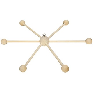 Mobile-Stern aus Holz, zum Hängen, 35 cm Ø