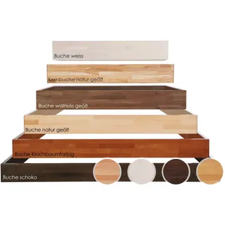 Hasena Wood-Line Bettrahmen Classic 16 Massivholz 100x210 cm / Buche natur, lackiert