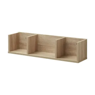 Möbel Kraft Hängeregal 75 x 18 x 18 cm Eiche