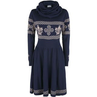 Outlander Kleid knielang - XS bis 3XL - für Damen - Größe L - blau/grau  - EMP exklusives Merchandise! - L