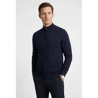 Olymp Regular Fit Cardigan mit Stehkragen, Marine, S