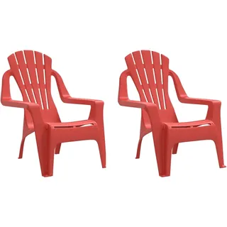 vidaXL Kinder Gartenstuhl 37 x 34 x 40 cm rot 2 St.