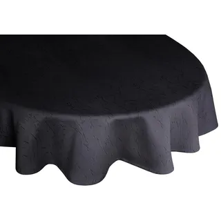 Tischdecke WIRTH "Lahnstein" Tischdecken Gr. B/L: 130 cm x 190 cm, oval, schwarz Tischdecken oval