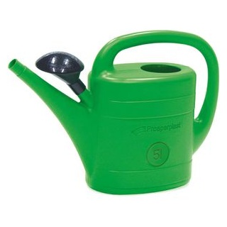 Prosperplast Gießkanne Spring, grün, Kunststoff, mit Brausekopf, 5 Liter