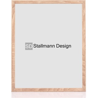 Stallmann Design Bilderrahmen 30x30 cm sonoma-eiche Holz mit Acrylglas Rahmen-Breite 20mm Posterrahmen Wechselrahmen