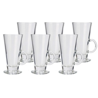 Stölzle Latte-Macchiato-Glas Latte Macchiato Gläser 265 ml 6er Set, Glas weiß