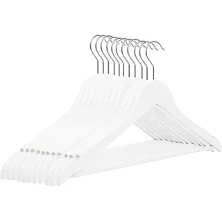 RSR Hangers Kleiderbügel Kinderbügel Kinderkleiderbügel Holz Weiß 32 cm, (25-tlg)