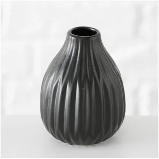 Boltze Vase Esko 3er-Set, Schwarz