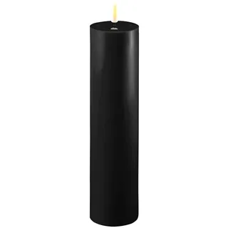 Stumpenkerze LED Schwarz 5 x 20cm