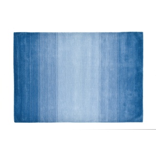 THEKO Teppich Wool Comfort Ombre 700 blau 60 x 90 cm
