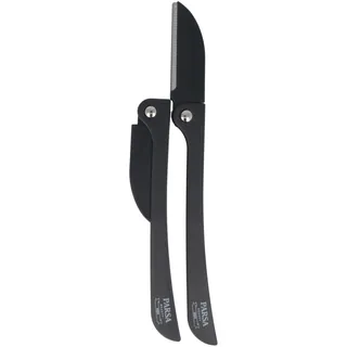 PARSA MEN Haar- und Bartmesser, 2er Set klappbarer Rasierer aus japanischem Edelstahl, Rasiermesser zum trimmen des Bartes – Barbier Messer