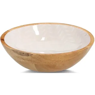 Zeller Schale Mangoholz Beige Ø 20 cm