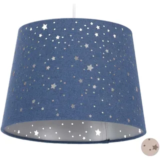 Relaxdays Relaxdays, Kinderzimmerlampe Sterne Dunkelblau
