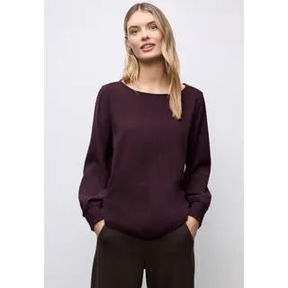 STREET ONE Bluse mit Smok-Bündchen Rot 34